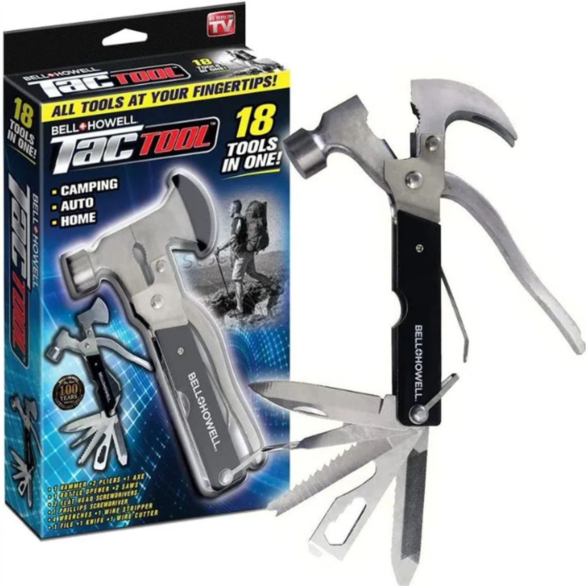 GENERICO - Martillo Multiusos Set De Herramientas 18 En 1