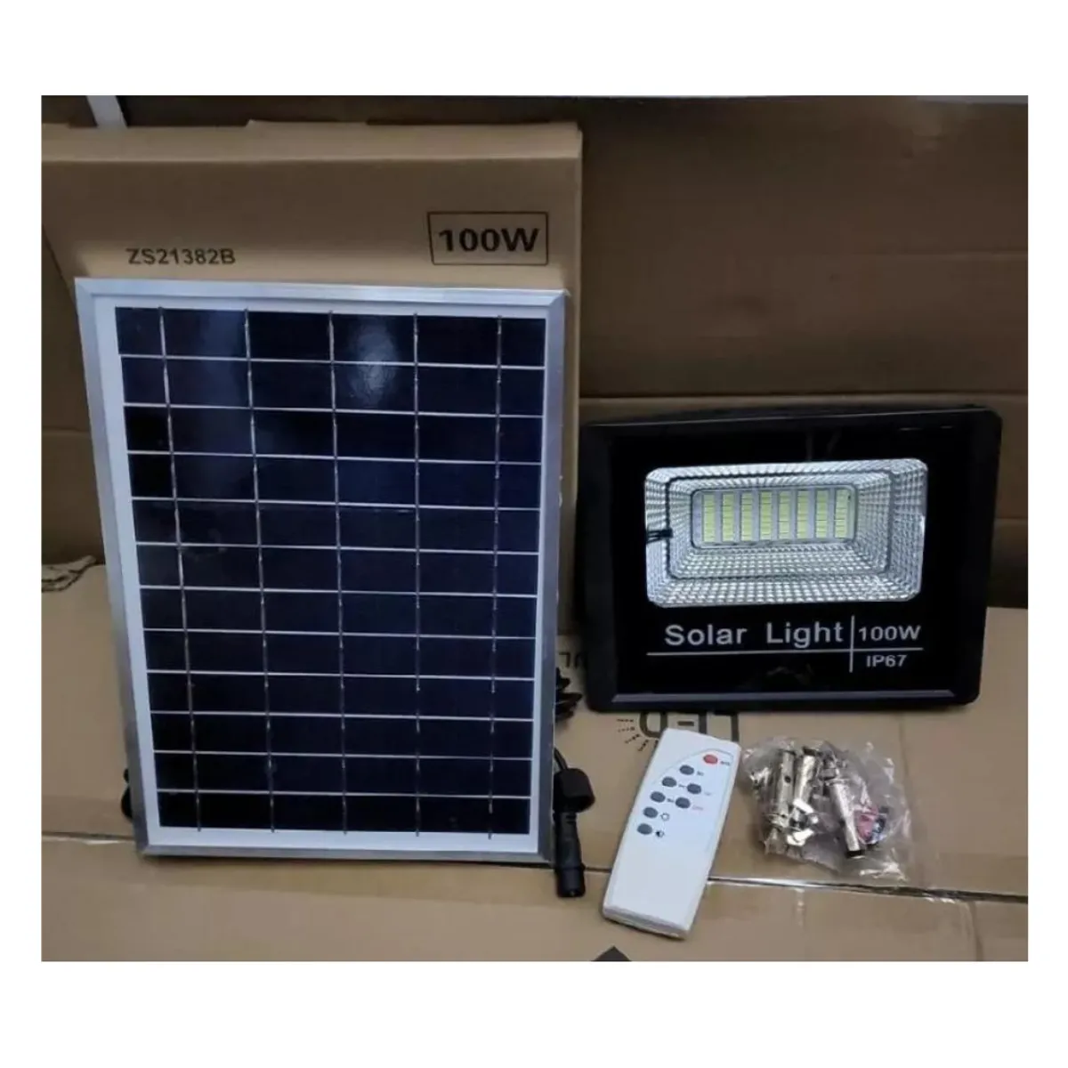 GENERICO - Foco Solar De Panel Separado 100w Foco Solar Exterior