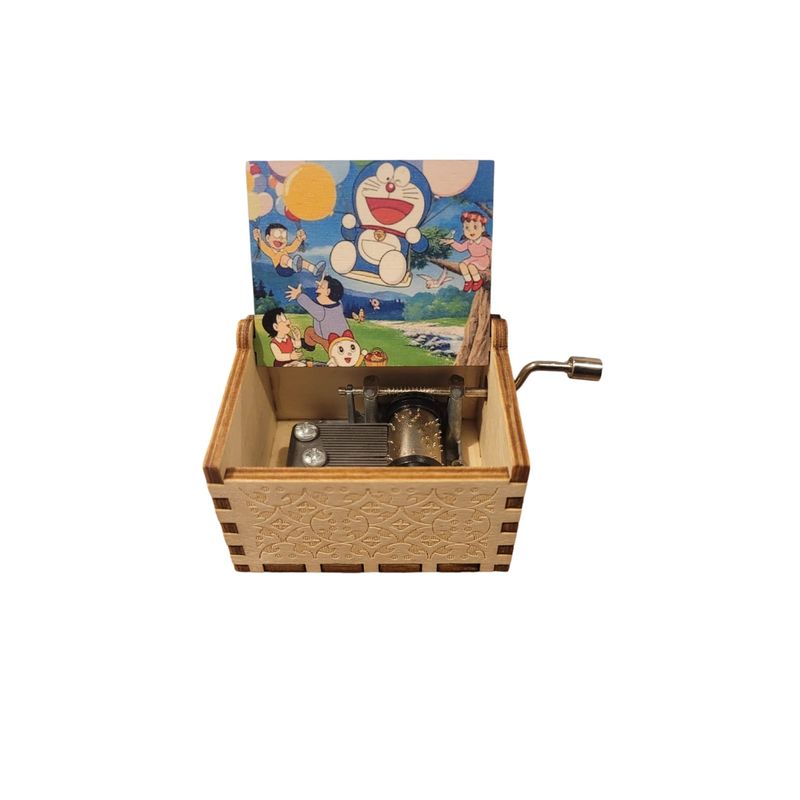 GENERICO - Caja Musical De Madera con manivela Varios Modelos