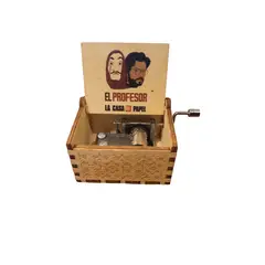 GENERICO - Caja Musical De Madera con manivela Varios Modelos