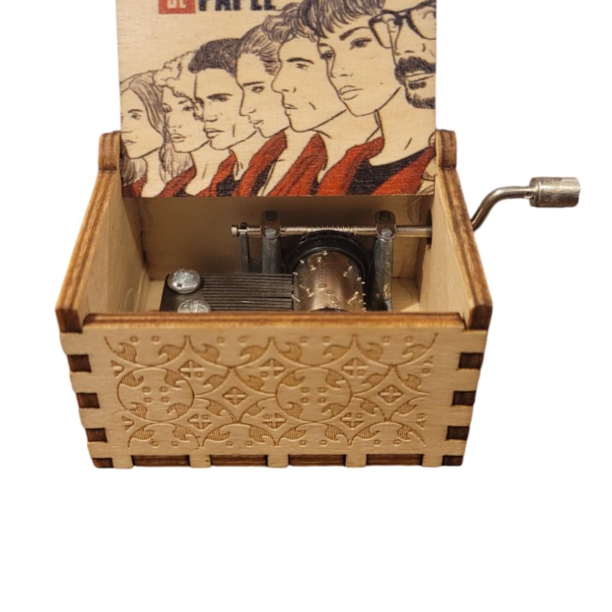 GENERICO - Caja Musical De Madera con manivela Varios Modelos