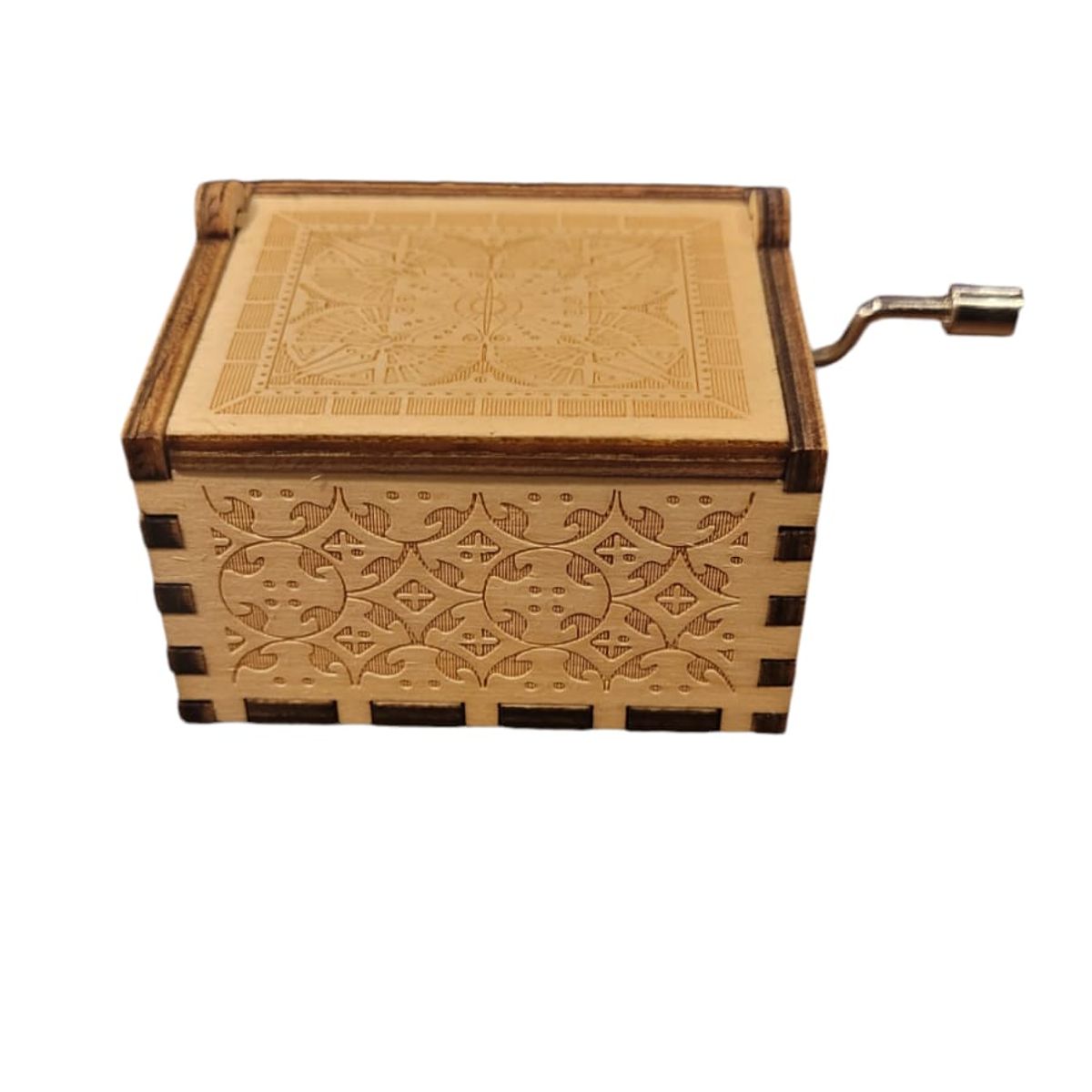 GENERICO - Caja Musical De Madera con manivela Varios Modelos