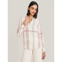 TOMMY HILFIGER - Camisa De Cuadros De Corte Regular Verde