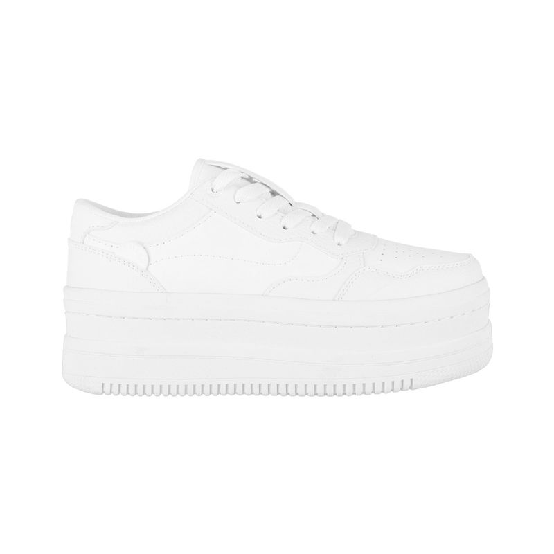BAMERS - Zapatillas Plataforma Mujer Blanco Bamers Girona.