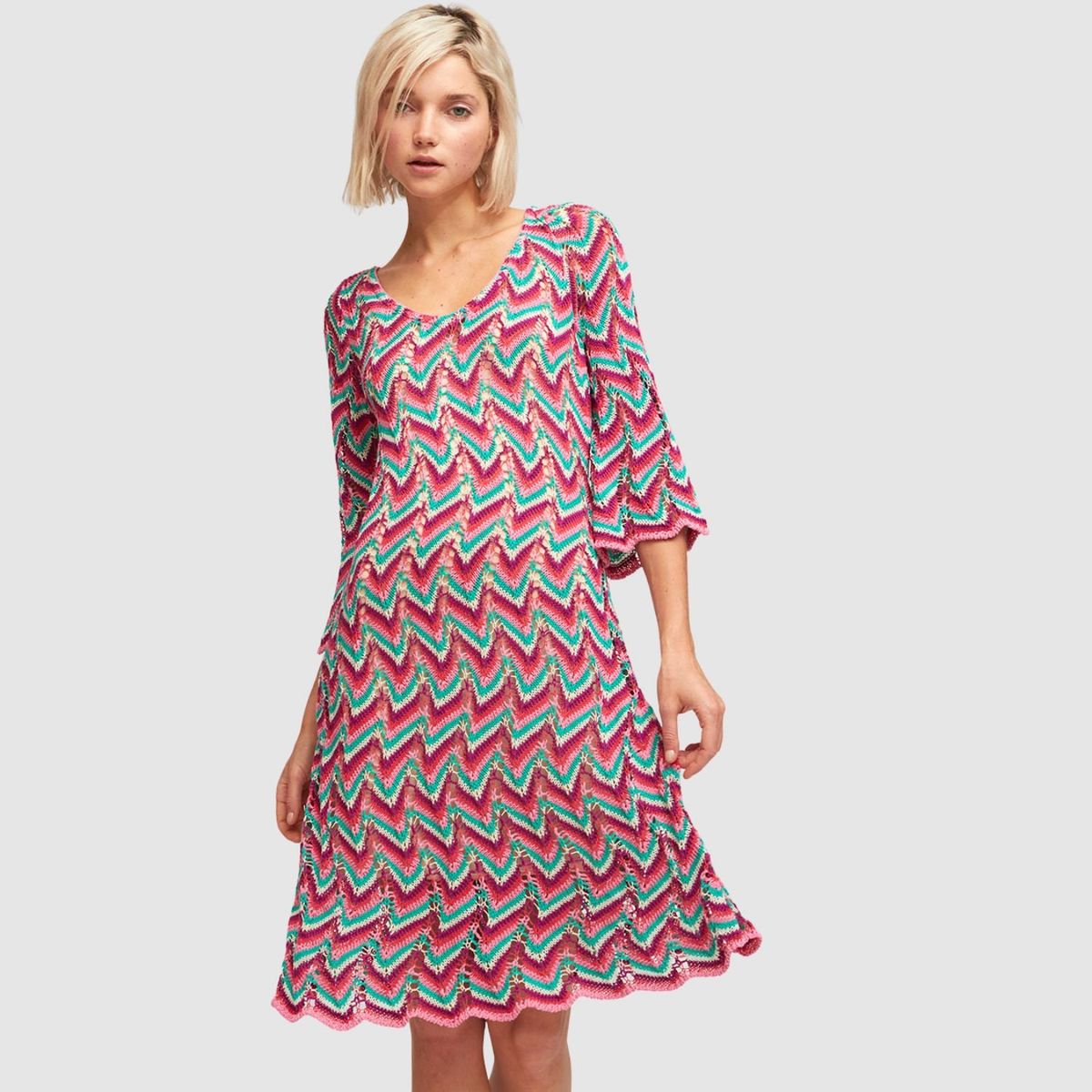 ALDO MARTINS - Vestido Aldo Martins Morado Risco