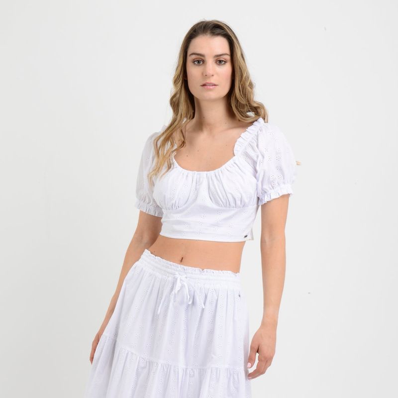 O'NEILL - BLUSA MANGA CORTA SIENA  BLANCO
