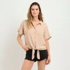O'NEILL - BLUSA MANGA CORTA MIKAH BEIGE