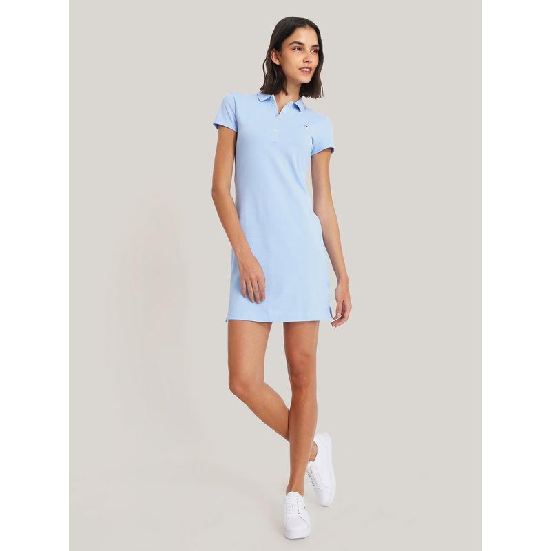 TOMMY HILFIGER - Vestido Polo Slim Fit Azul Tommy Hilfiger