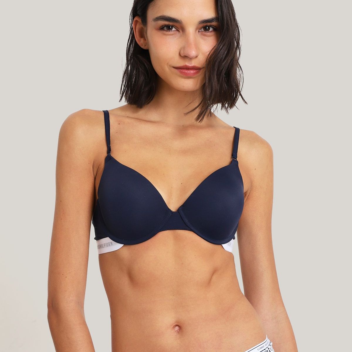 TOMMY HILFIGER - Pack De 2 Brassieres Push-Up Gris Tommy Hilfiger