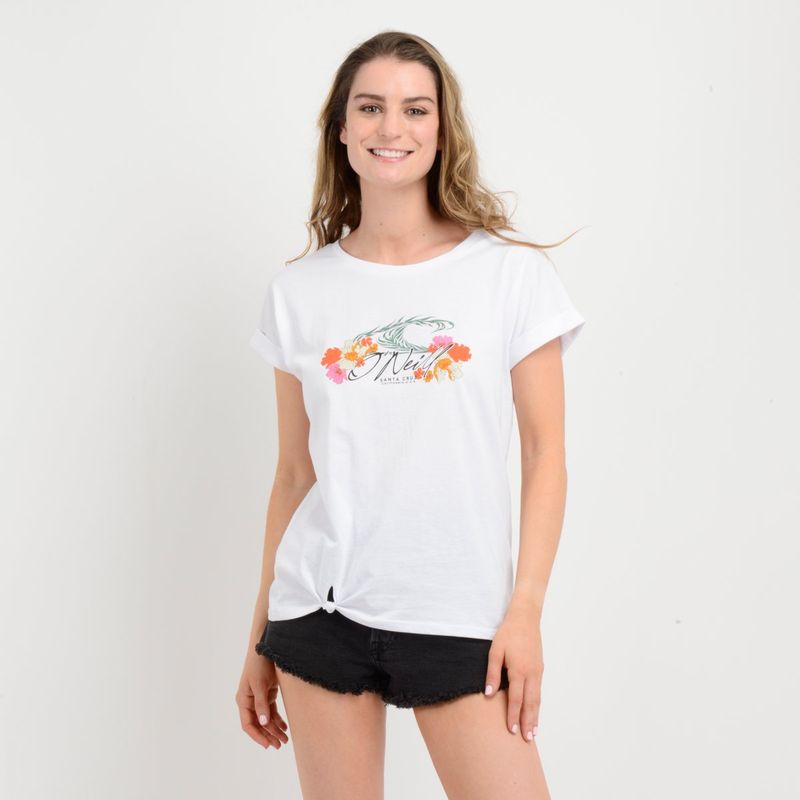 O'NEILL - POLERA MANGA CORTA LUANA  BLANCO