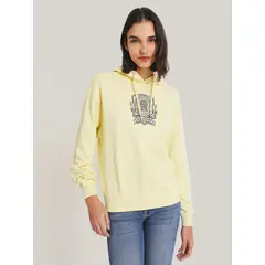 TOMMY HILFIGER - Polerón Hoodie Con Logo Gráfico Amarillo