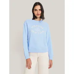 TOMMY HILFIGER - Polerón Con Logo Universitario Azul