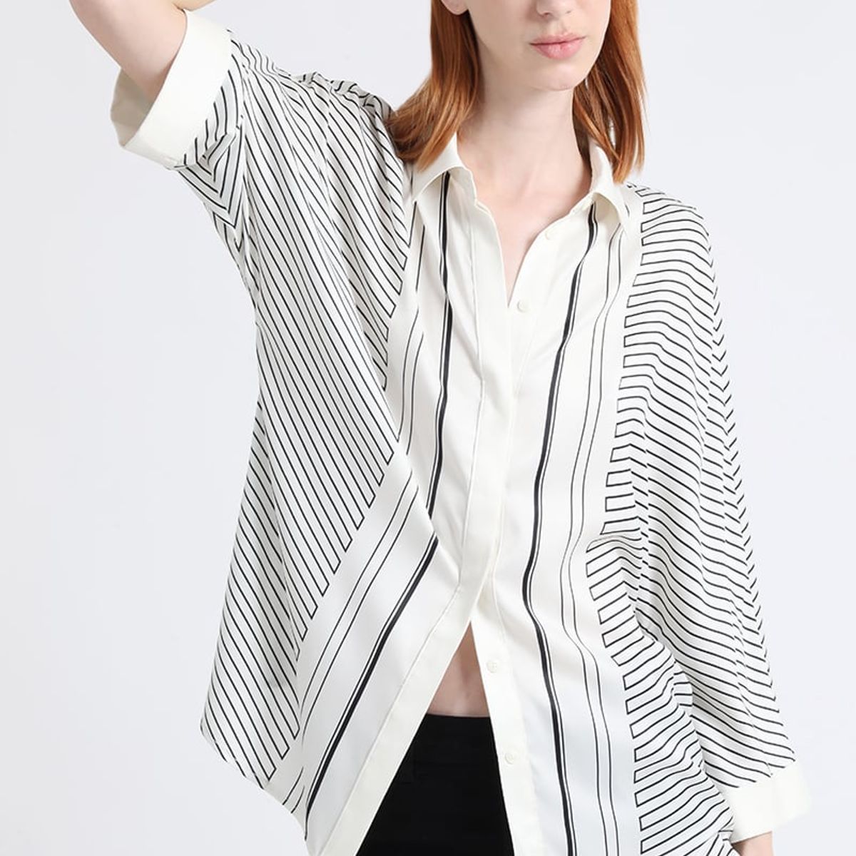 LIOLA - Blusa Rayas Contraste, Crudo Liola