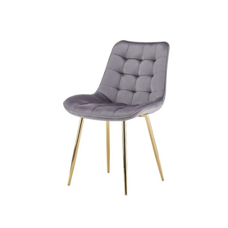 GENERICO - Silla Comedor Felpa Roma - Gris
