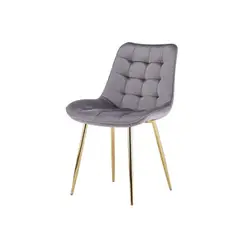 GENERICO - Silla Comedor Felpa Roma - Gris