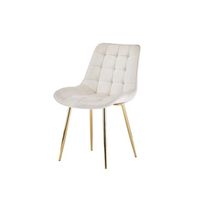 Silla Comedor Felpa Roma - Beige