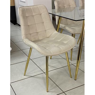 Imagen 2 del producto Silla Comedor Felpa Roma - Beige