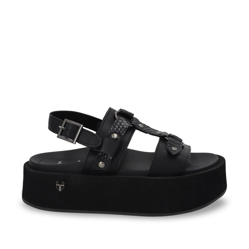 GOTTA - Sandalia Mujer Negra Plataforma 55941 Gotta