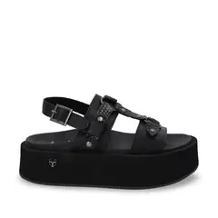 GOTTA - Sandalia Mujer Negra Plataforma 55941