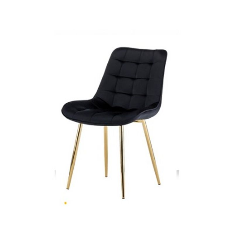 GENERICO - Silla Comedor Felpa Roma - Negro