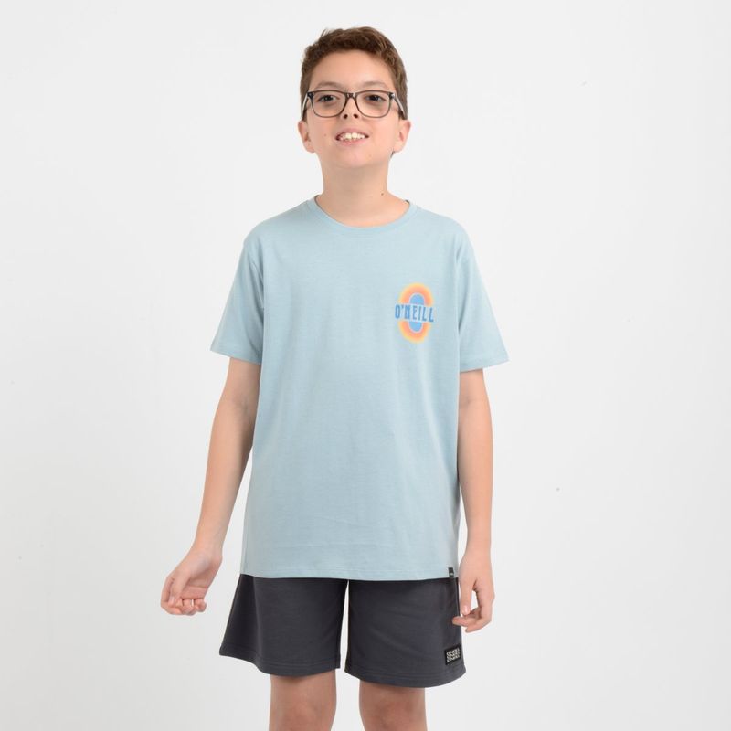 O'NEILL - POLERA MANGA CORTA SUNNY DAY AZUL CLARO / PASTEL