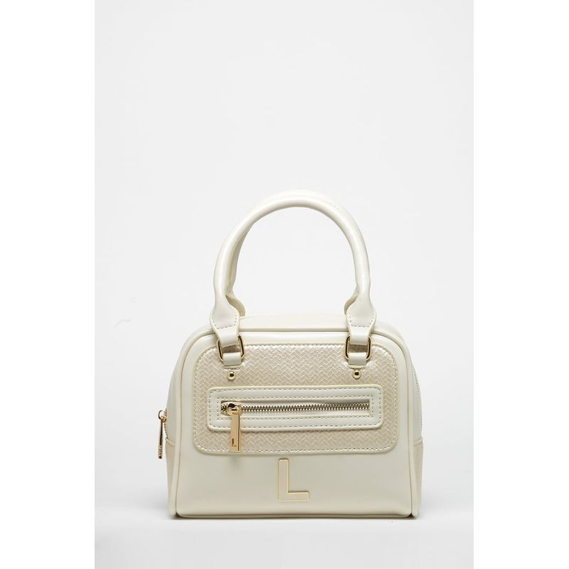 LIOLA - Cartera Efecto Cuero Mezcla Con Piton, Crudo Liola