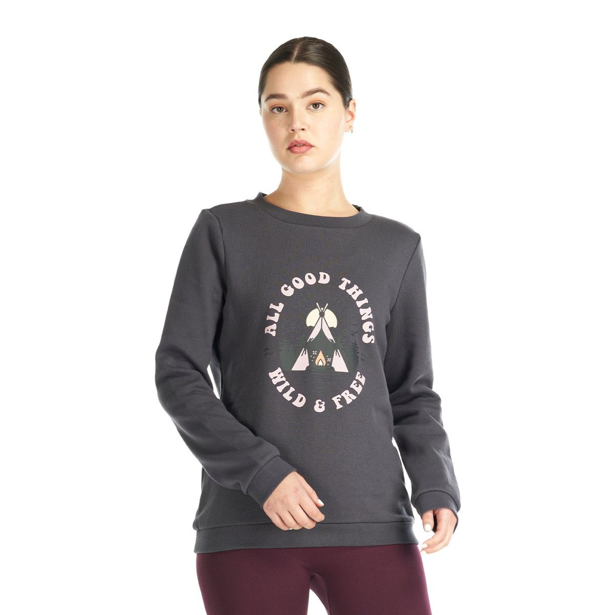 GEOGRAPHY - Poleron Mujer Pompeya Grafito Geography