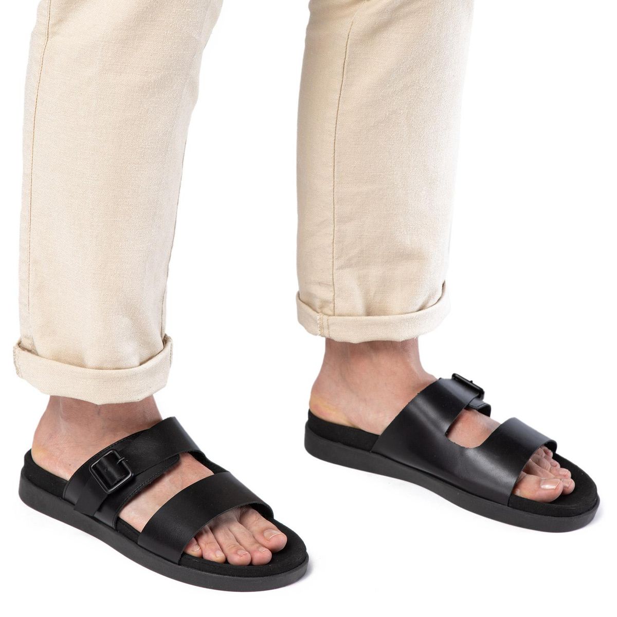 GUANTE - Sandalia semi abierta - Berna - Guante - Negro