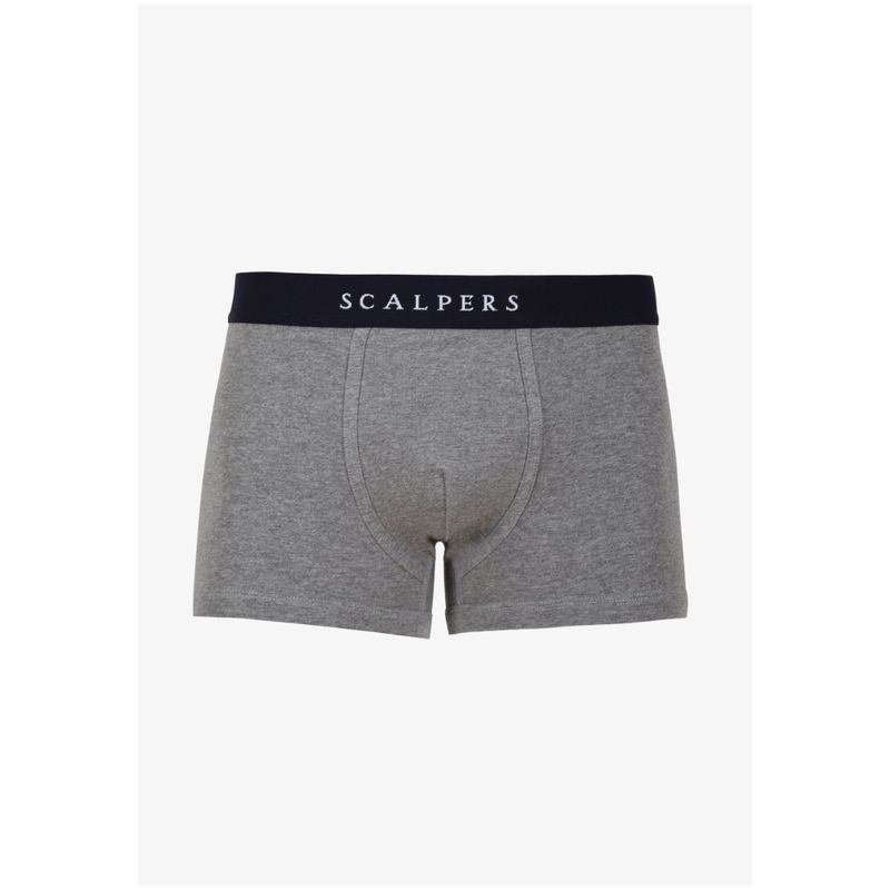 SCALPERS - Boxer Liso Grey Melange