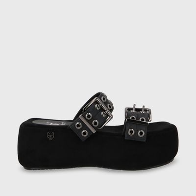 Imagen 2 del producto Sandalia Mujer Negra Plataforma 55961