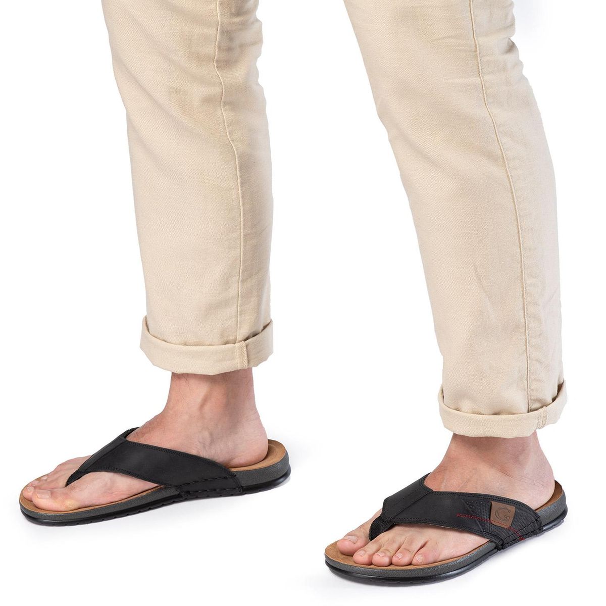 GUANTE - Sandalia abierta - Hombre - Alicante - Guante - Negro