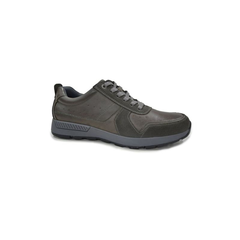 CARDINALE - Zapatillas caña baja Zapatillas hombre cuero rhyl-0-28 gris cardinale CARDINALE