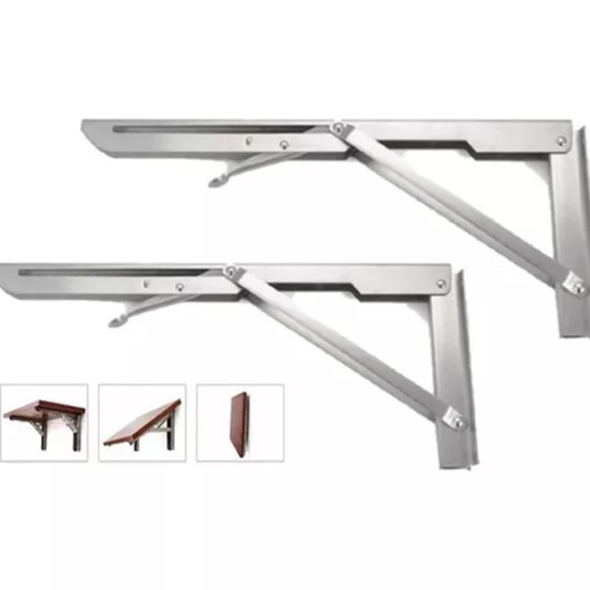 GENERICO - Bisagras  Repisa Plegable 35cm 1par