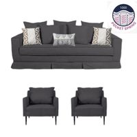 Juego de Living 311 Lucio sofa mas poltronas producto con resortes