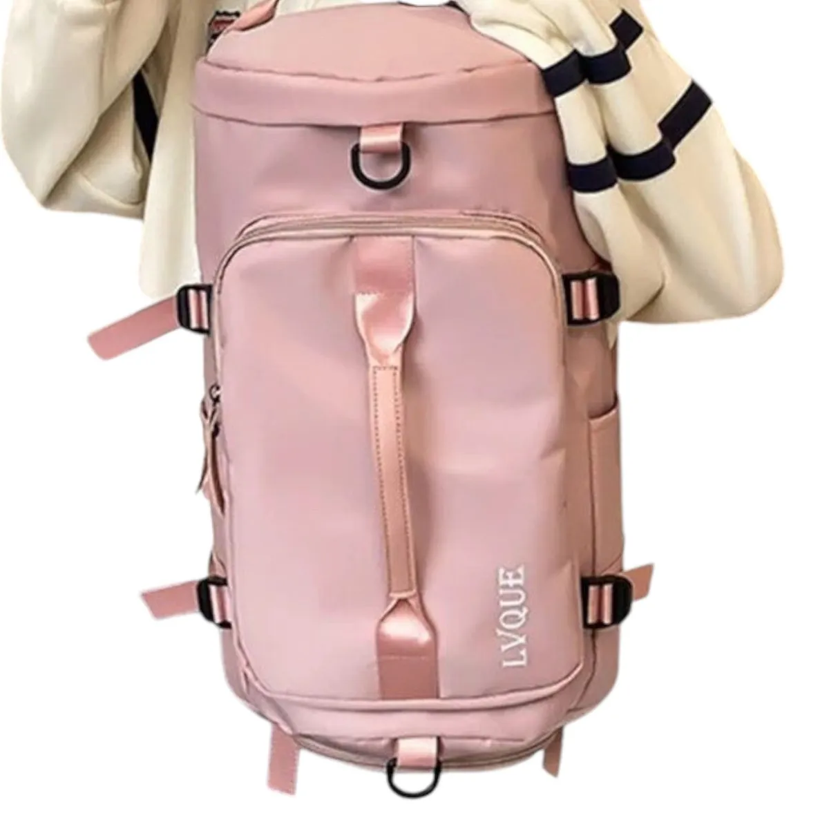 GENERICO - Mochila Bolso De Viaje Cabina De Avión Rosado 10kg