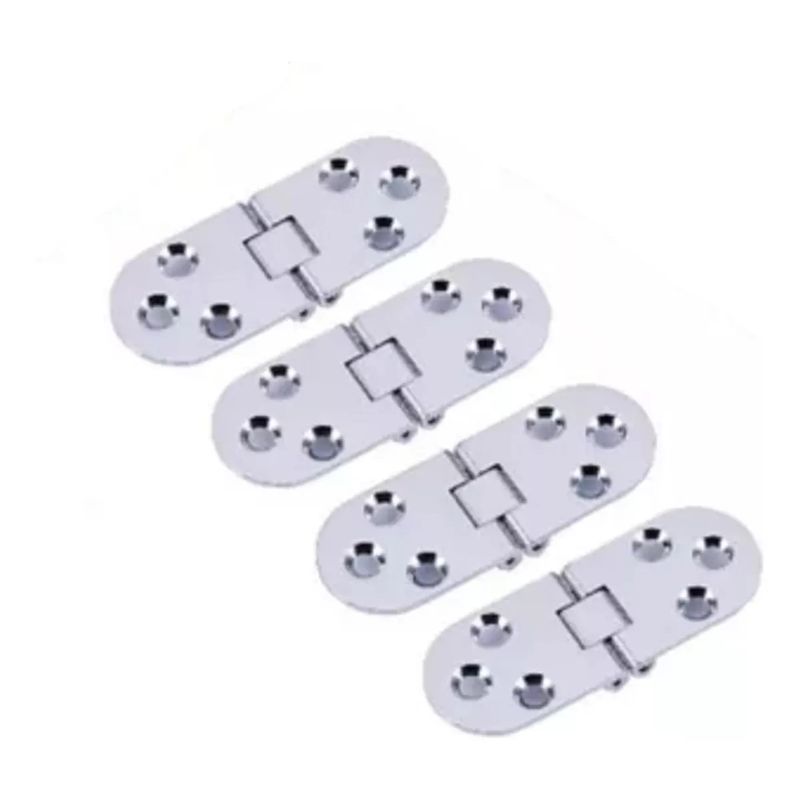 GENERICO - Bisagra Para Puerta Mueble Armario Plegable 180° 4 Unidades