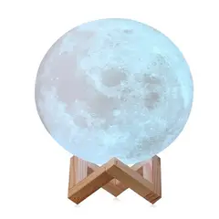 DEWINNER - Lampara Luna Llena 3D Touch
