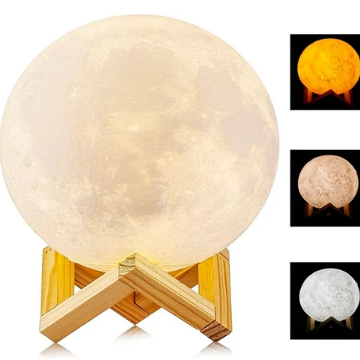 DEWINNER - Lampara Luna Llena 3D Touch