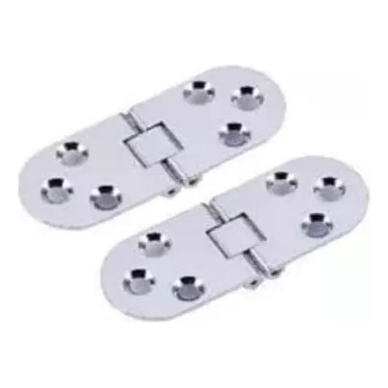 GENERICO - Bisagra Para Puerta Mueble Armario Plegable 180° 2 Unidades