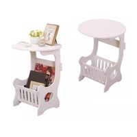 Pack x2 Mesa Auxiliar Revistera Adorno Decoración revista Multiuso