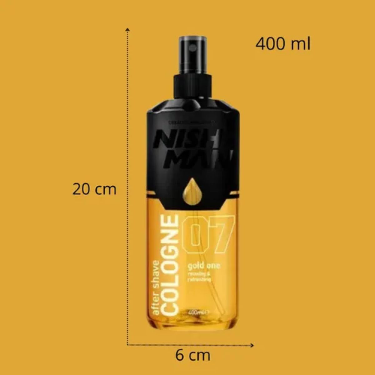 NISHMAN - NishMan Después del Afeitado Colonia 07 Gold One 400ml