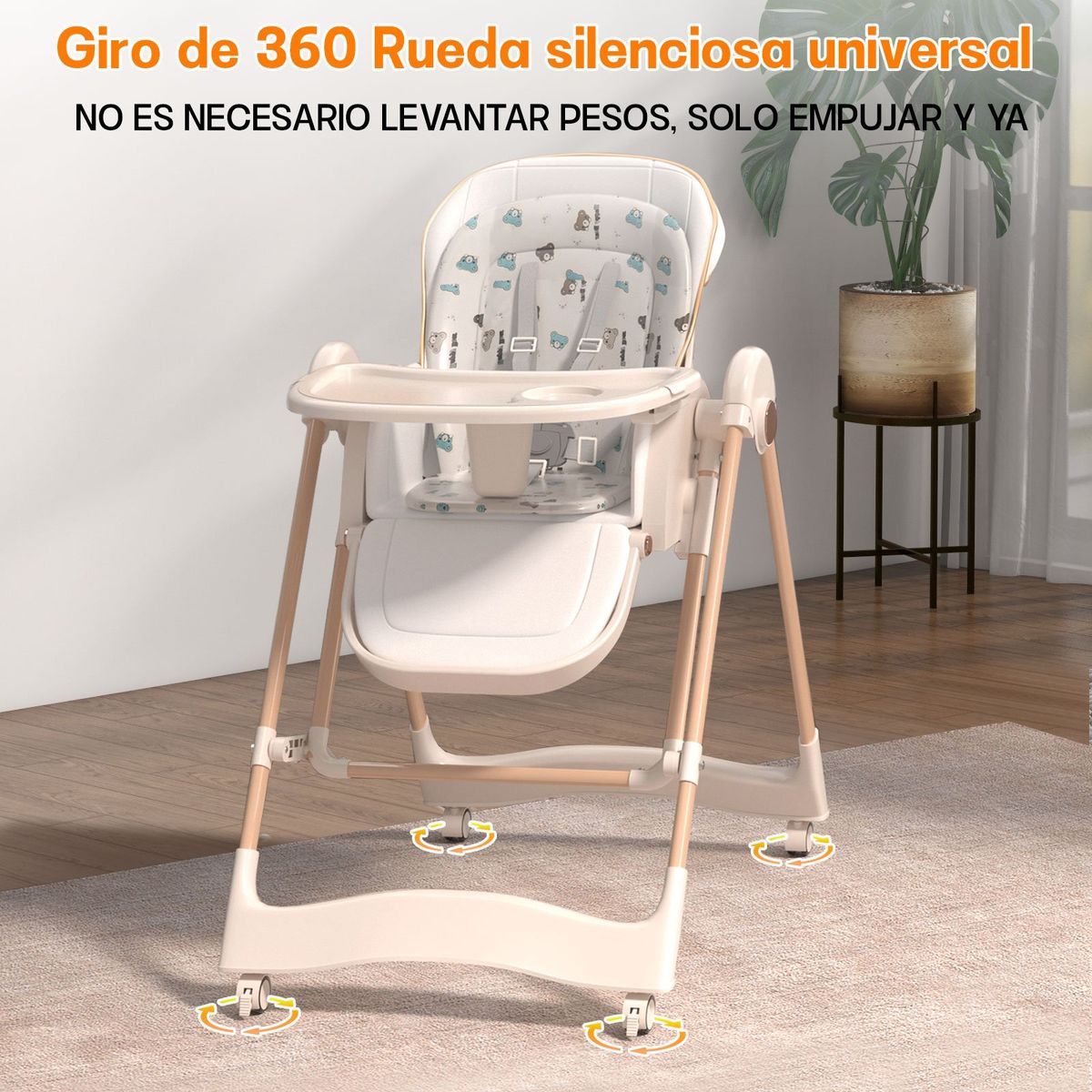 KOKILA - Silla De Comer Para Bebe Portátil Booster Ajustable