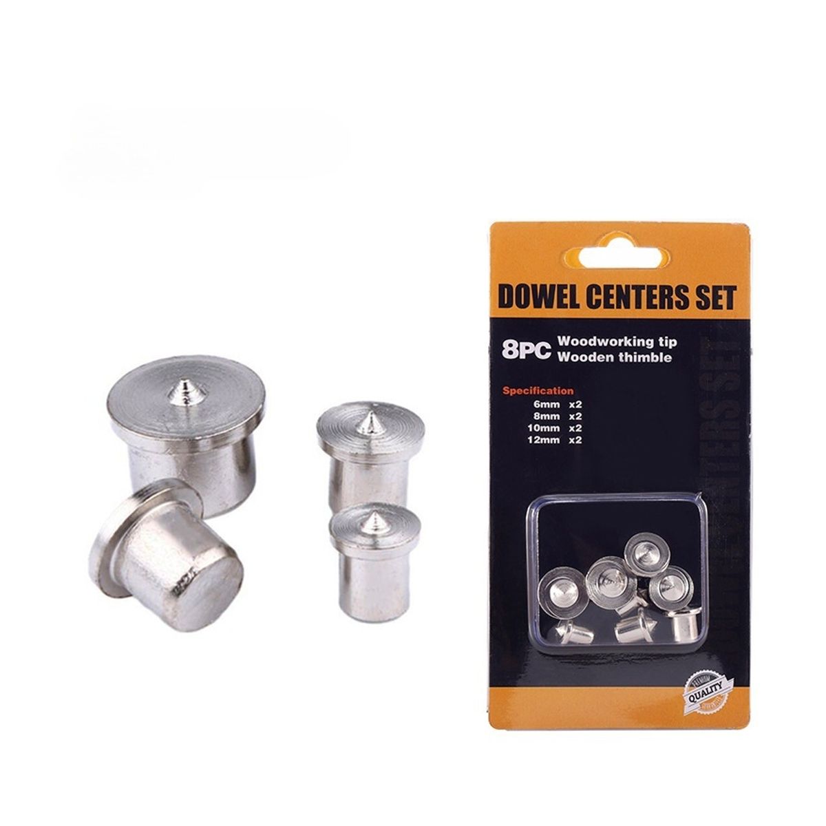 ATURE - Set 8u Marcador Guía Para Agujero Tarugo Madera Carpintería