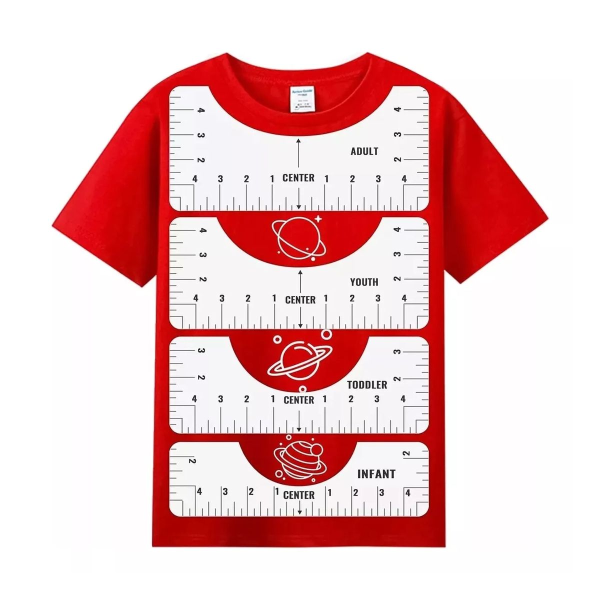 ATURE - Set Reglas De Vinilo Para Impresión Poleras Guía Alineación