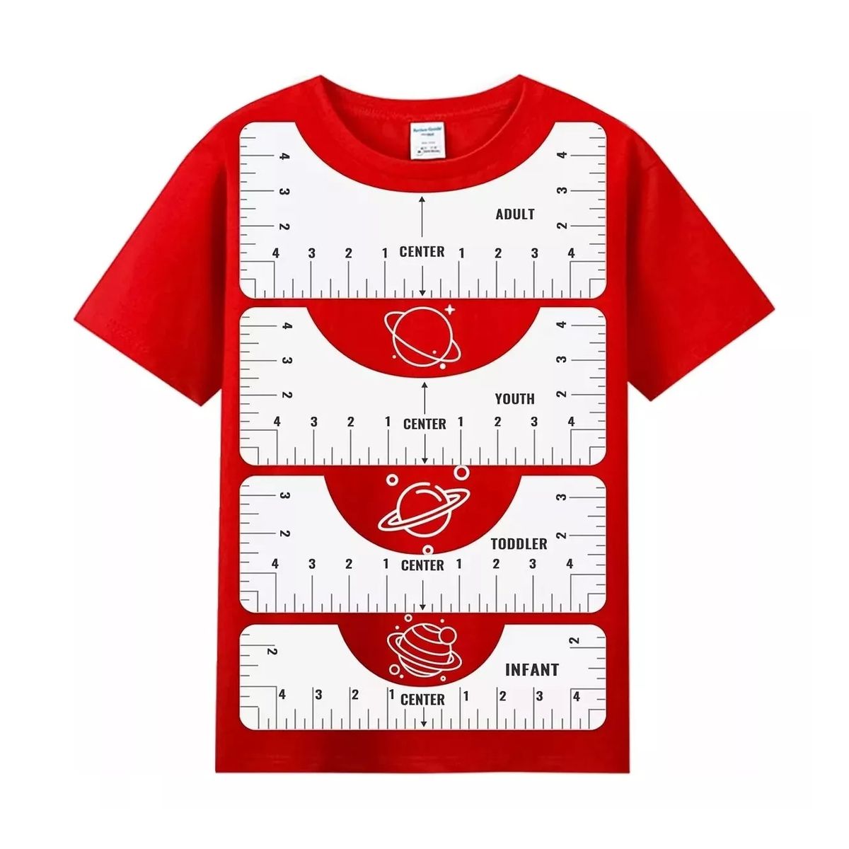 ATURE - Set Reglas De Vinilo Para Impresión Poleras Guía Alineación