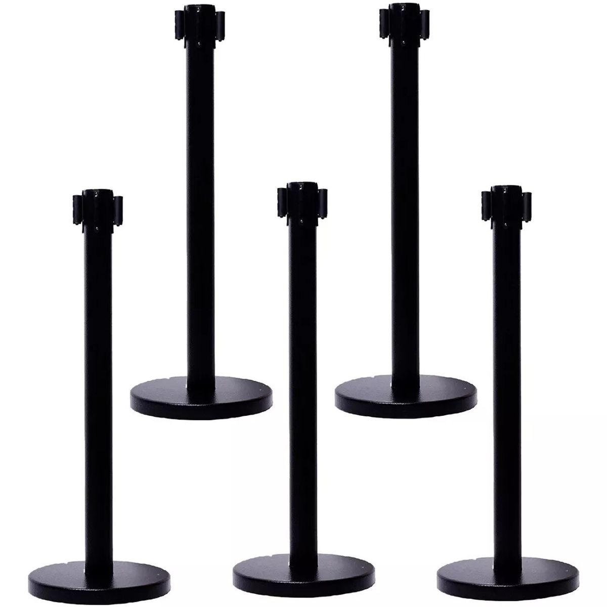KUANGYE - Set 5 Separadores De Fila Poste Y Cinta Negra