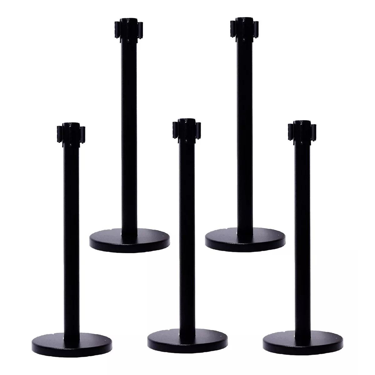 KUANGYE - Set 5 Separadores De Fila Poste Y Cinta Negra