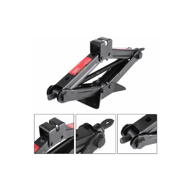 GENERICO - Gata Hidráulica Para Autos 1.5 Toneladas Con Pinzas Negro