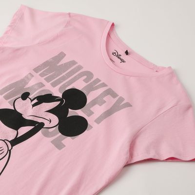 Imagen 2 del producto Polera Manga Corta Mujer Ratoncito Enojado Rosado Mickey