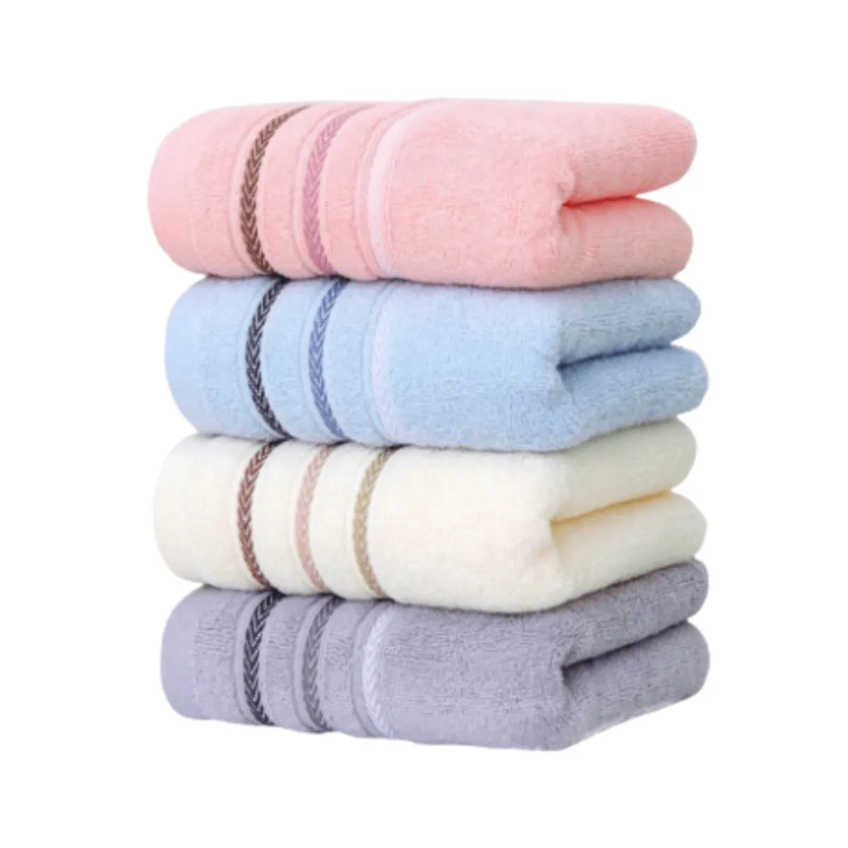 GENERICO - Pack De 6 Toallas De Algodon  75x35 cm Cocina Ducha Bano